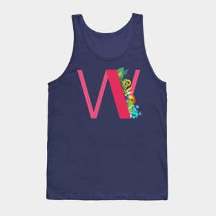 Tropical alphabet W Tank Top